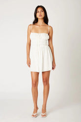 Open Back Cotton Mini Dress