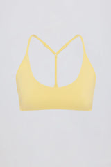 Soft Active Racerback Sports Bra in Lemon