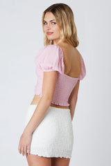 Twisted Puff Sleeve Top