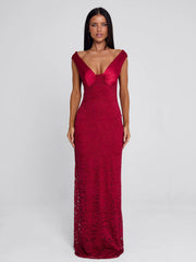 Vyorix SYLORA MAXI DRESS RED