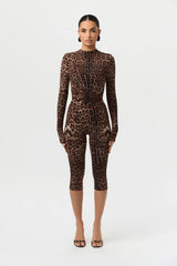 Naked Print Capri Leggings