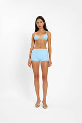 Triangle Top | Beaded Baby Blue