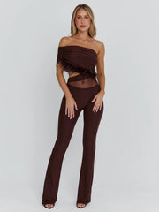 OMAY JUMPSUIT CHOCOLATE