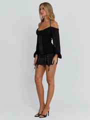 Vyorix DORELLE MINI DRESS BLACK