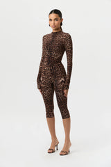 Naked Print Capri Leggings