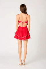 Double Layered Dropwaist Mini Dress