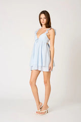 Luxe Babydoll Mini Dress