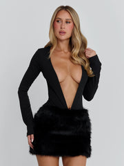 Vyorix ZANIRA MINI DRESS BLACK