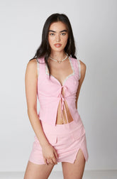 Tie Front Corset