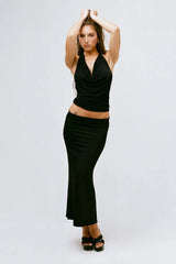 THE ELSA TOP IN BLACK