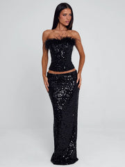 Vyorix NUI MAXI SKIRT BLACK