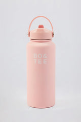 Thermos Water Bottle in Bubblegum Pink