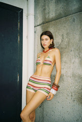 Swim Short | Emerald Stripe