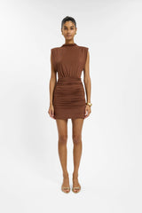 Structured Shoulder Mini Dress | Cafe
