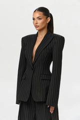 Pinstripe Suited Blazer