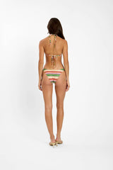 Classic Swim Bottom | Emerald Stripe