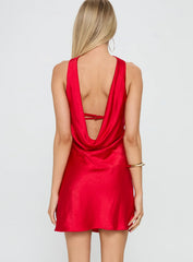 Legacies Strapless Mini Dress Red