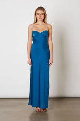 Satin Bustier Gown