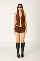 Faux Suede Shorts