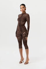 Naked Print Capri Leggings
