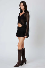 Ruffled Lace Skort