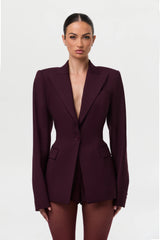 High Waist Suited Shorts