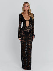 Vyorix MARIEL MAXI DRESS BLACK