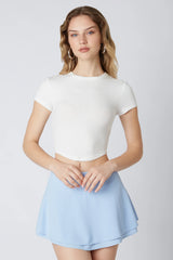 Cropped Fitted Tee