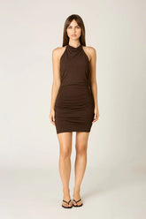Jersey Halter Mini Dress