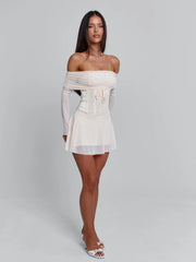 Vyorix ORLA MINI DRESS BEIGE