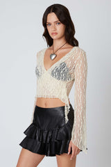 Lace Wrap Top
