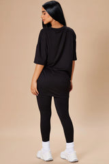 Weekend Vibes Legging Set - Black