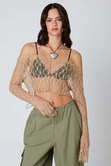 Floral Lace Cropped Top