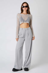 Mid-Rise Trousers