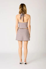 Gingham Halter Top