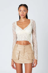 Faux Leather Cargo Mini Skirt