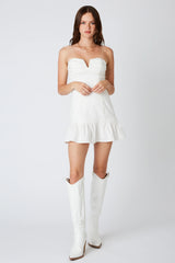 Notched Fit and Flare Dress