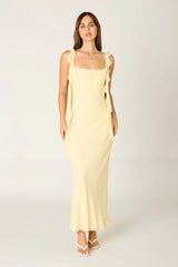 Waterfall Ruffle Maxi Dress