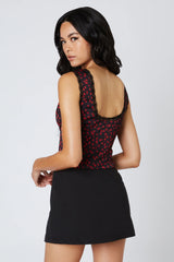 Satin Tie-Front Corset