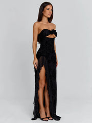 Vyorix JULIAN MAXI DRESS BLACK