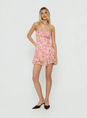 Delamere Mini Dress Pink Floral