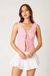 Tie Front Top