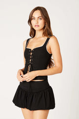 Lace Up Corset Top