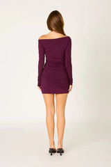 Long Sleeve Stretch Mini Dress