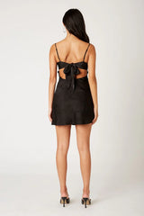 Satin Floral Mini Dress