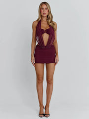 KARIEL MINI DRESS PURPLE