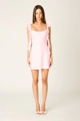 Waterfall Ruffle Mini Dress