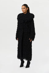 Knit Shaggy Loop Coat
