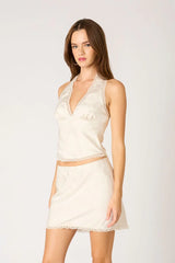 Halter Bias Top