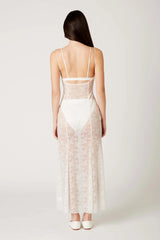 Lace Sheer Maxi Dress